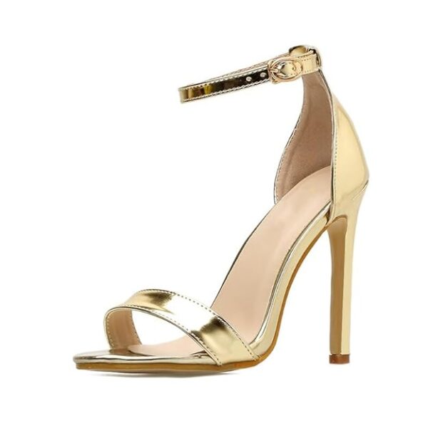 Fashion Sandals for Women Stylish and Comfortable Synthetic Ankle Strap Pencil Heel Sandals