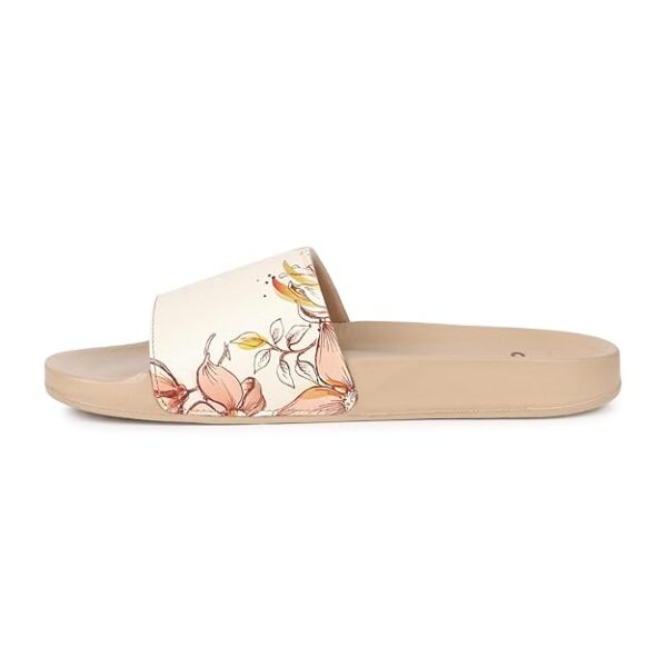 Tropica Printed Comfortable Women Slides | Stylish & Waterproof | Soft Inner Lining On Strap - Image 2