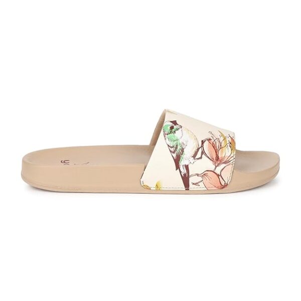 Tropica Printed Comfortable Women Slides | Stylish & Waterproof | Soft Inner Lining On Strap - Image 3