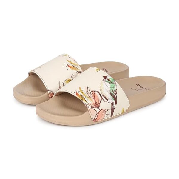 Tropica Printed Comfortable Women Slides | Stylish & Waterproof | Soft Inner Lining On Strap - Image 5
