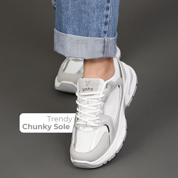 Chonks Women’s Sporty Comfortable Chunky Sneakers - Image 3