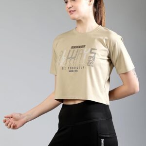 Women's Printed Oversized Crop Top I Cotton Round Neck Half Sleeves I Baggy Style T-Shirts with Loose Fit I Casual Wear for Office, Party, Home Girls & Women - Always Print