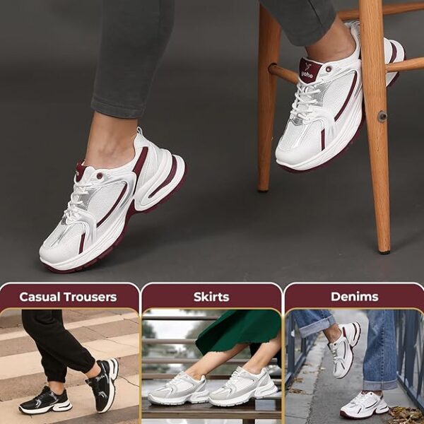 Chonks Women’s Sporty Comfortable Chunky Sneakers - Image 4