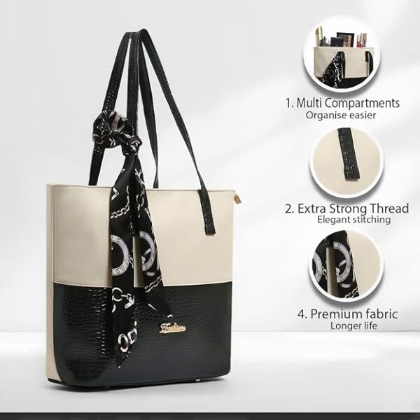 GRECIILOOKS Women Handbags | Handbags | Latest Hand bags | Handbag's For Medium Size | Shoulder Hobo Bags | Synthetic Leather Women'S Satchel Bag - Image 6