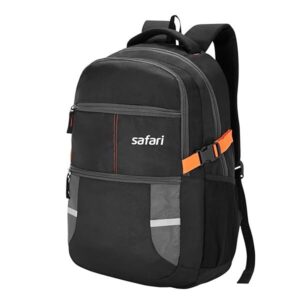Safari Omega Pro 35L Laptop Backpack with Raincover, 3 compartments, bottle holder, organizer, school bag for boys and girls, college bag for women and men, office bag, travel bag